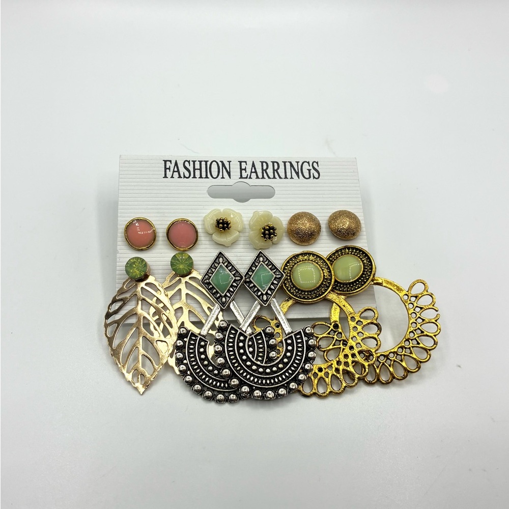 Fashion Earrings (6) Pairs